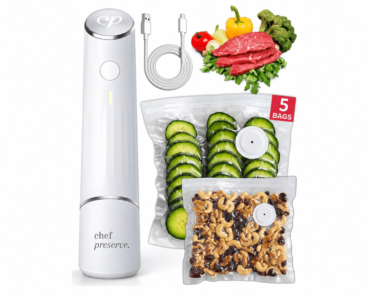 Chef Preserve Compact Vacuum Sealer ( Vacuum Sealer + 5 Bags)