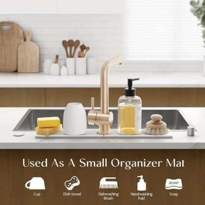 Stone Faucet Mat – Quick-Dry Sink Mat