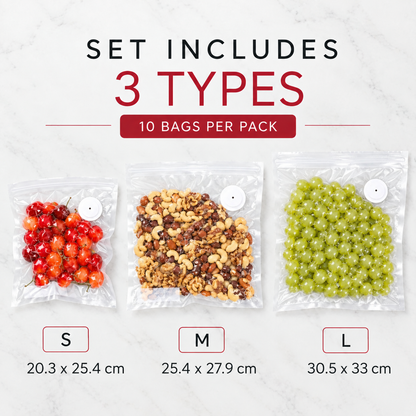 Chef Preserve Reusable Vacuum Bags